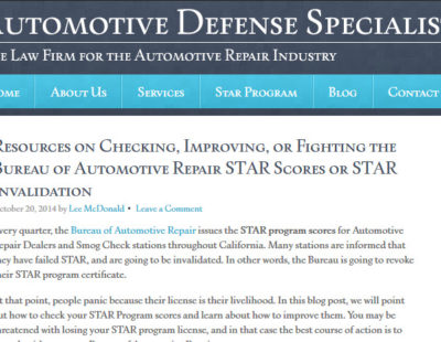STAR Report Card Scores – Check, Improve, Fight or Lose – Resource List Updated by Automotive Defense Specialists