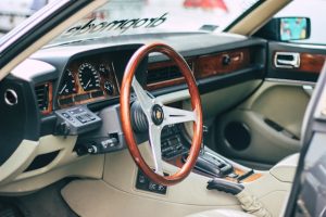 Interior of a car at an automotive repair shop, threatened by a legal action from the Bureau of Automotive Repair